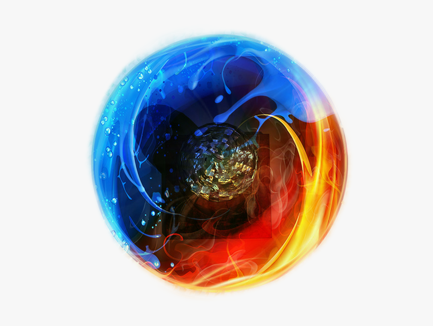 #water #fire #acqua #fuoco - Magic Ball Of Fire, HD Png Download, Free Download