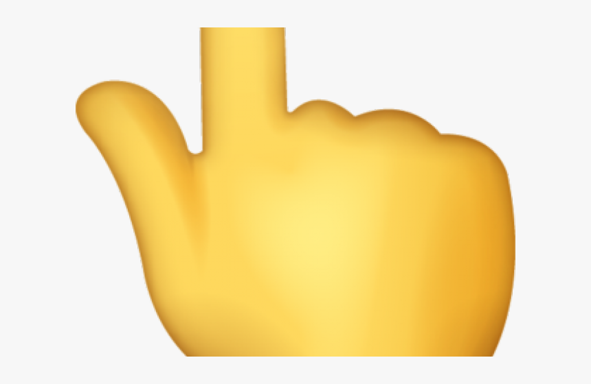 Hand Emoji Clipart Pointed Finger - Index Finger Emoji Png, Transparent Png, Free Download