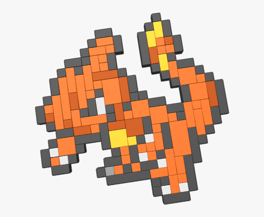 Transparent Charmeleon Png - Pokemon Charmeleon Pixel Art, Png Download, Free Download