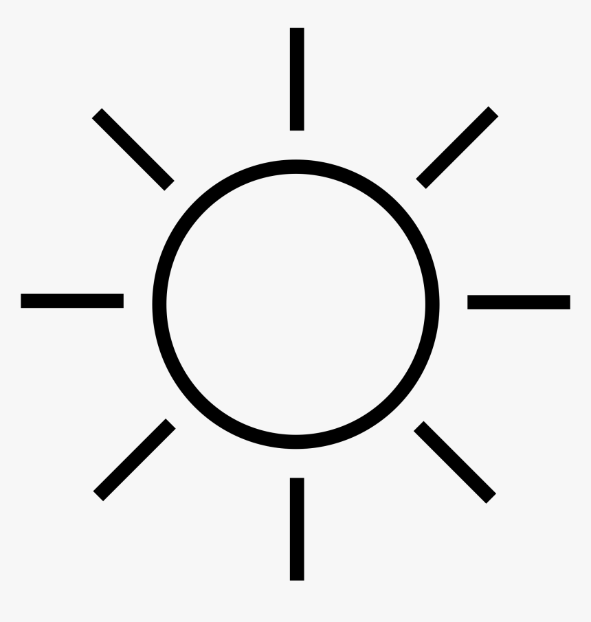 Sun Png Black And White & Free Sun Black And White - Aesthetic Black And White Stickers, Transparent Png, Free Download