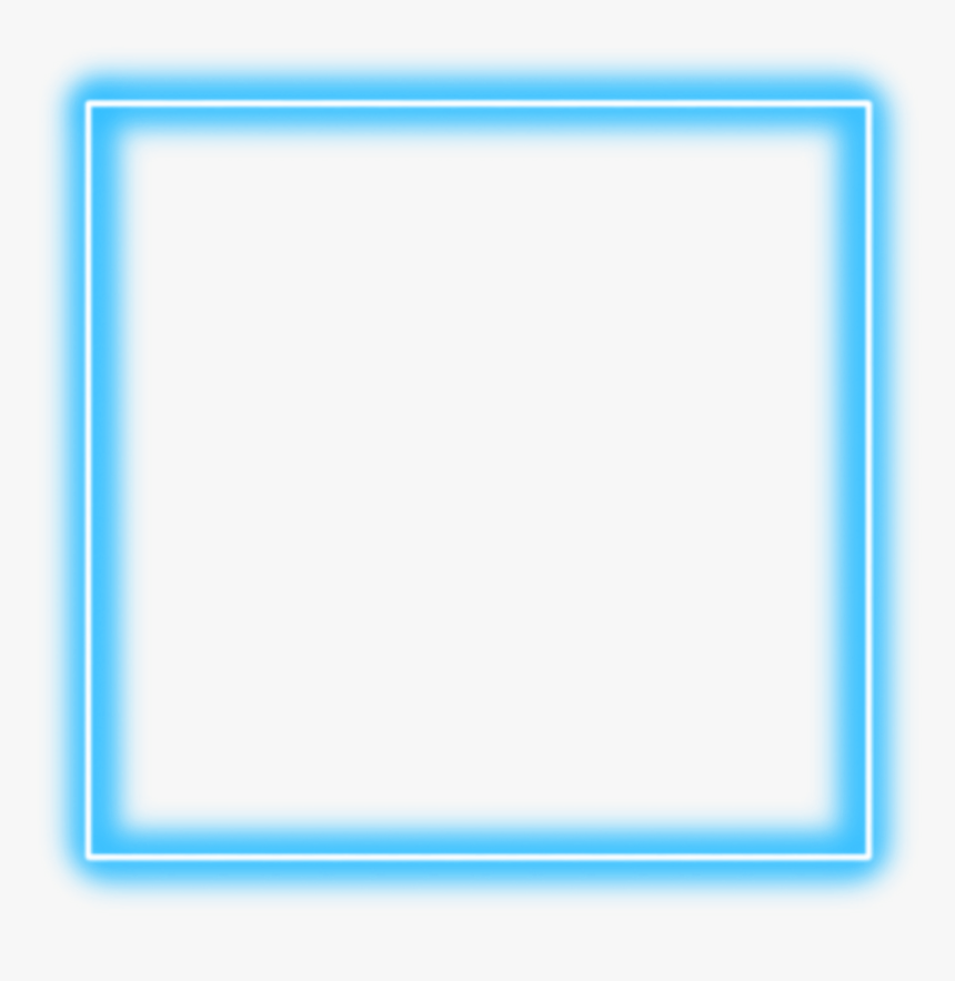 #lightblue #blue #neon #square #border #png #freetoedit - Paper Product, Transparent Png, Free Download