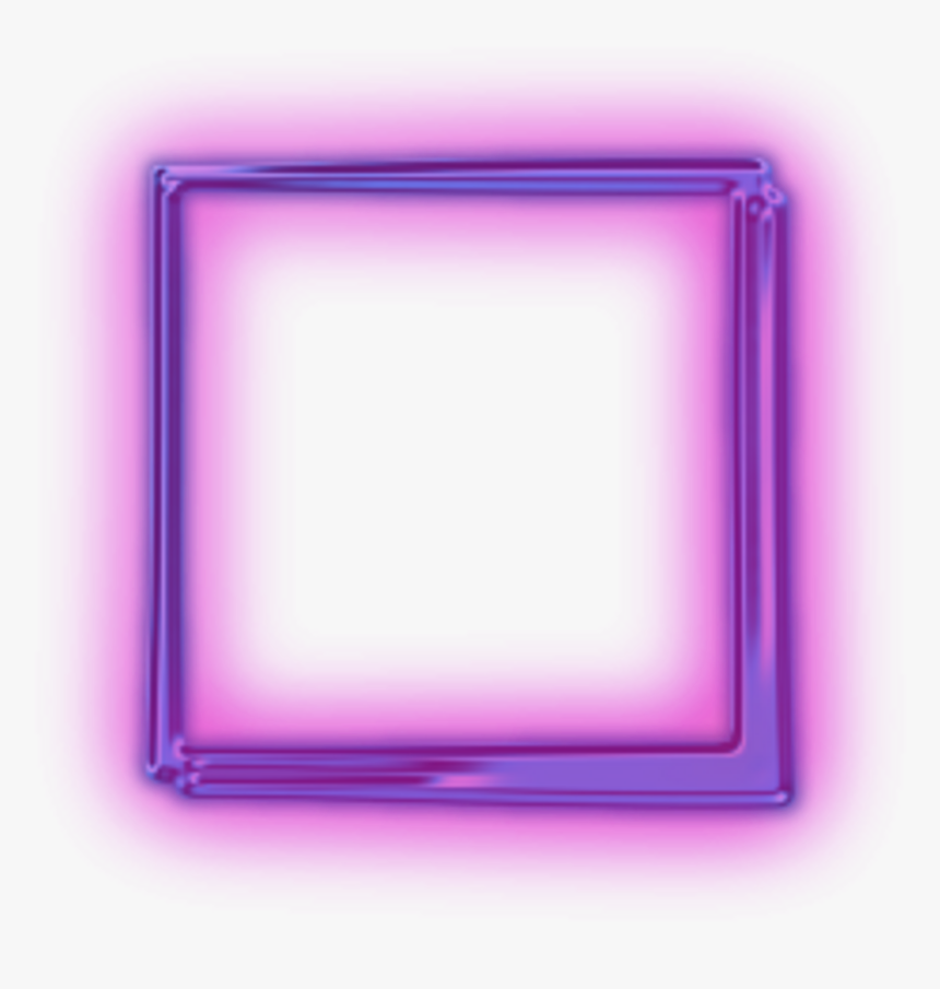 Neon Square Png - Lilac, Transparent Png, Free Download