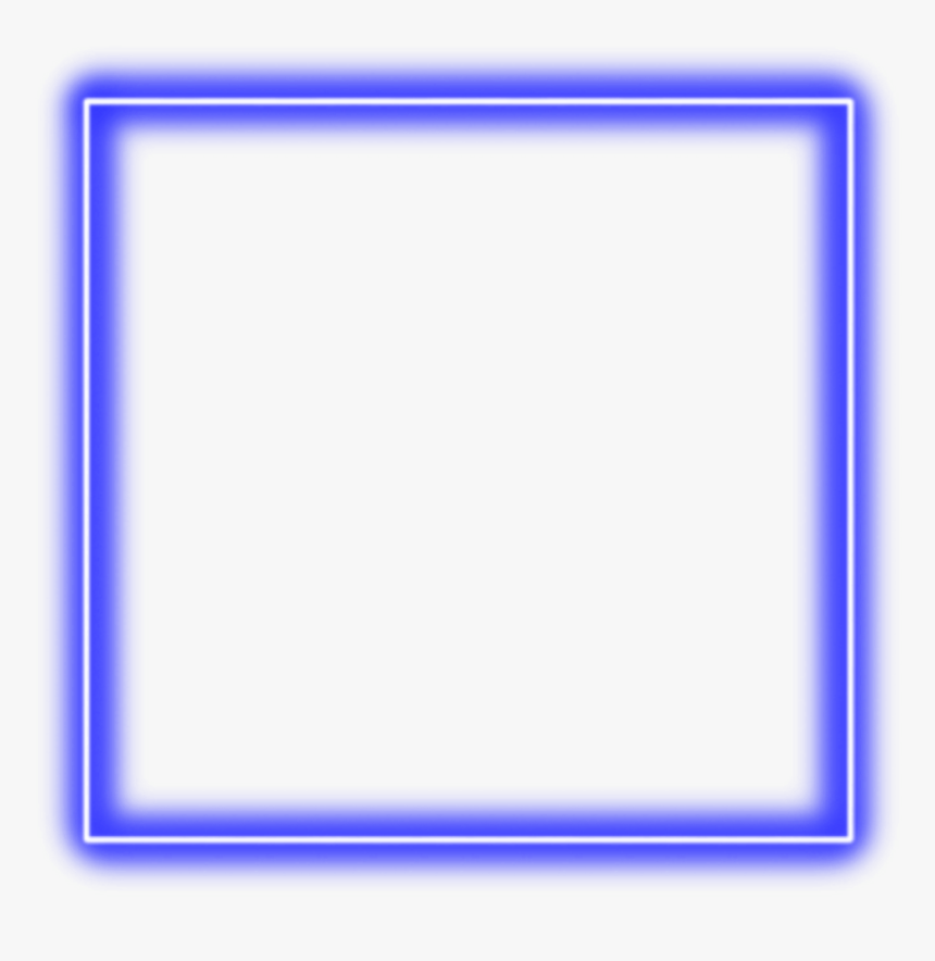 Neon Square Png - - Red Neon Border Png, Transparent Png, Free Download