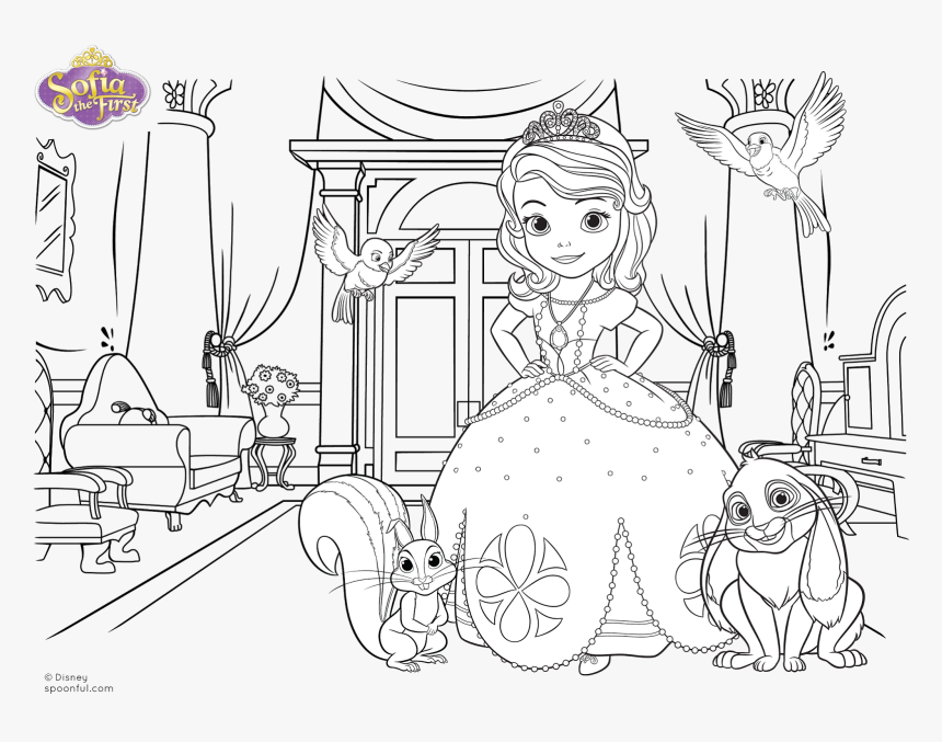 Princesa Sofia Para Colorear, HD Png Download, Free Download