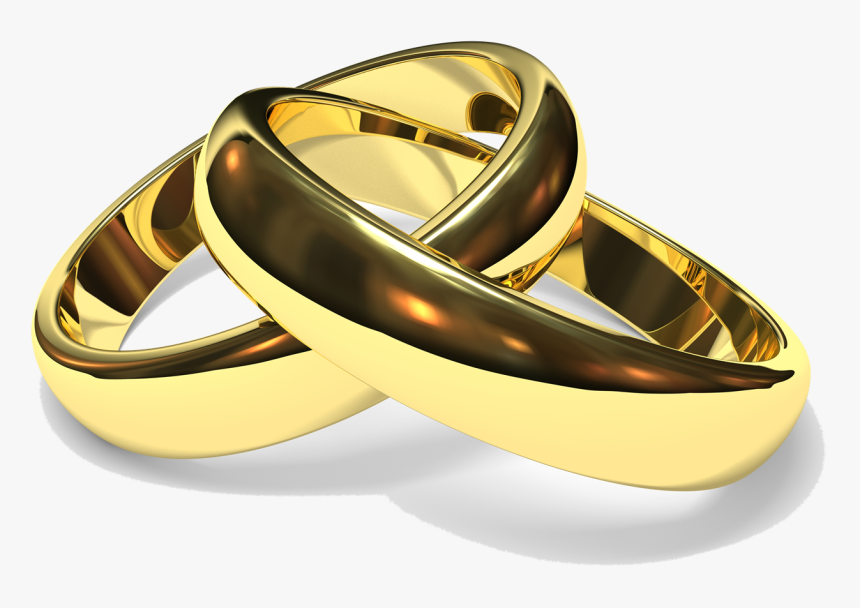 Wedding Ring Png - Gold Wedding Rings Transparent Background, Png Download, Free Download