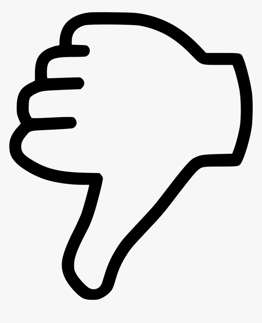 Dislike Thumbs Down Vote Svg Png Icon Free Download - Thumbs Down Clipart Transparent Background, Png Download, Free Download