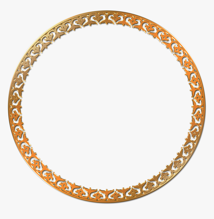 Round Photo Frame Png Transparent Image - Circle Gold Transparent Background, Png Download, Free Download