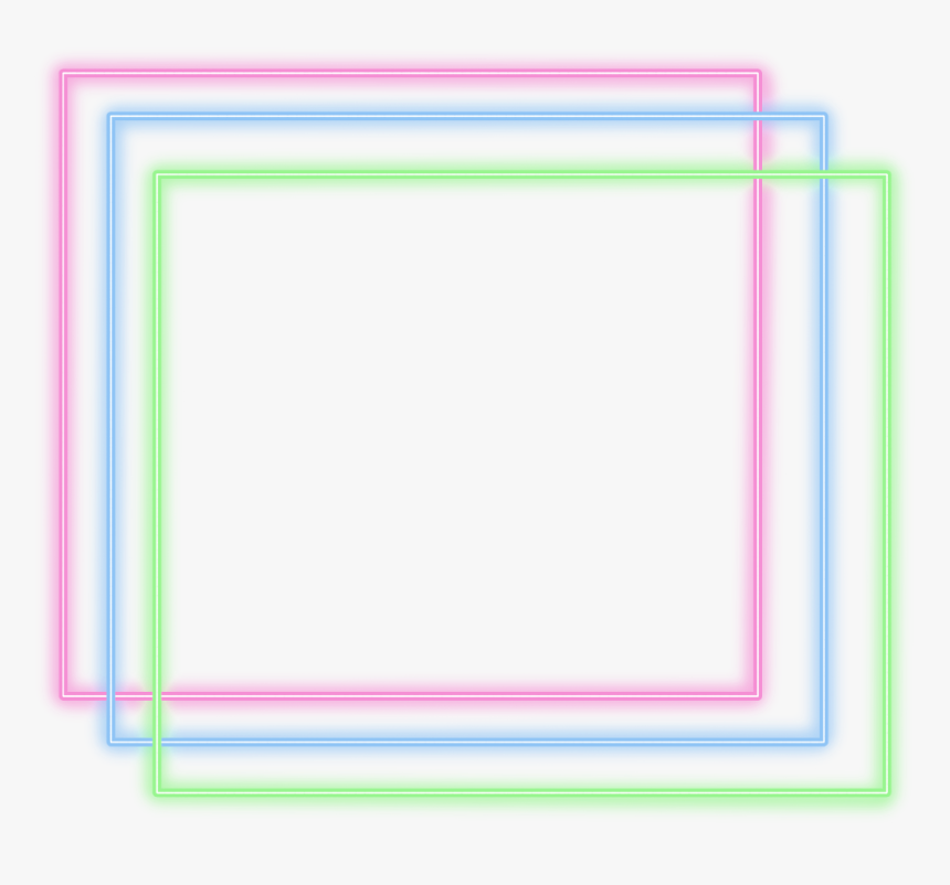 Transparent Neon Border Png - Png Border Colored, Png Download, Free Download