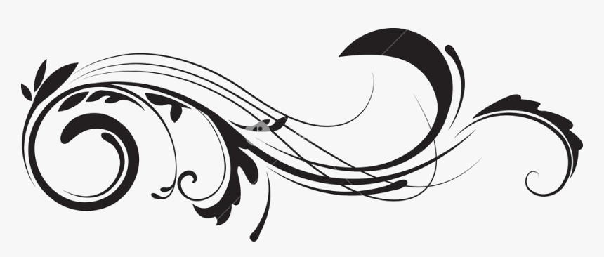 Line Art Royalty-free - Transparent Background Swirl Border Png, Png Download, Free Download