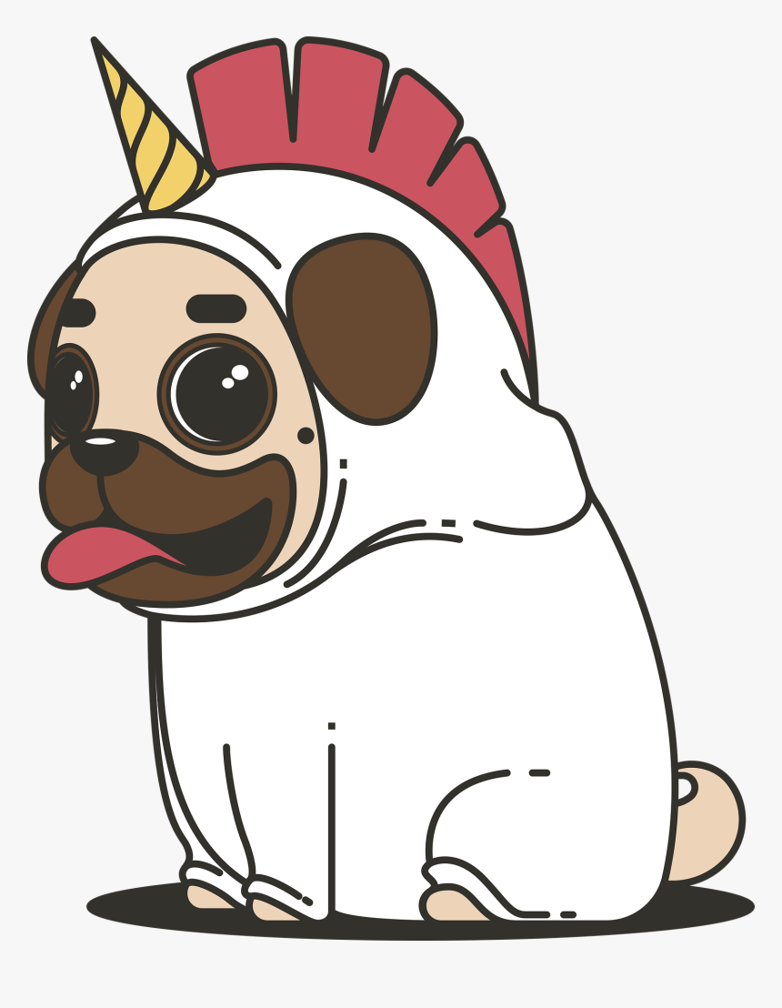 Cartoon Pug, HD Png Download, Free Download