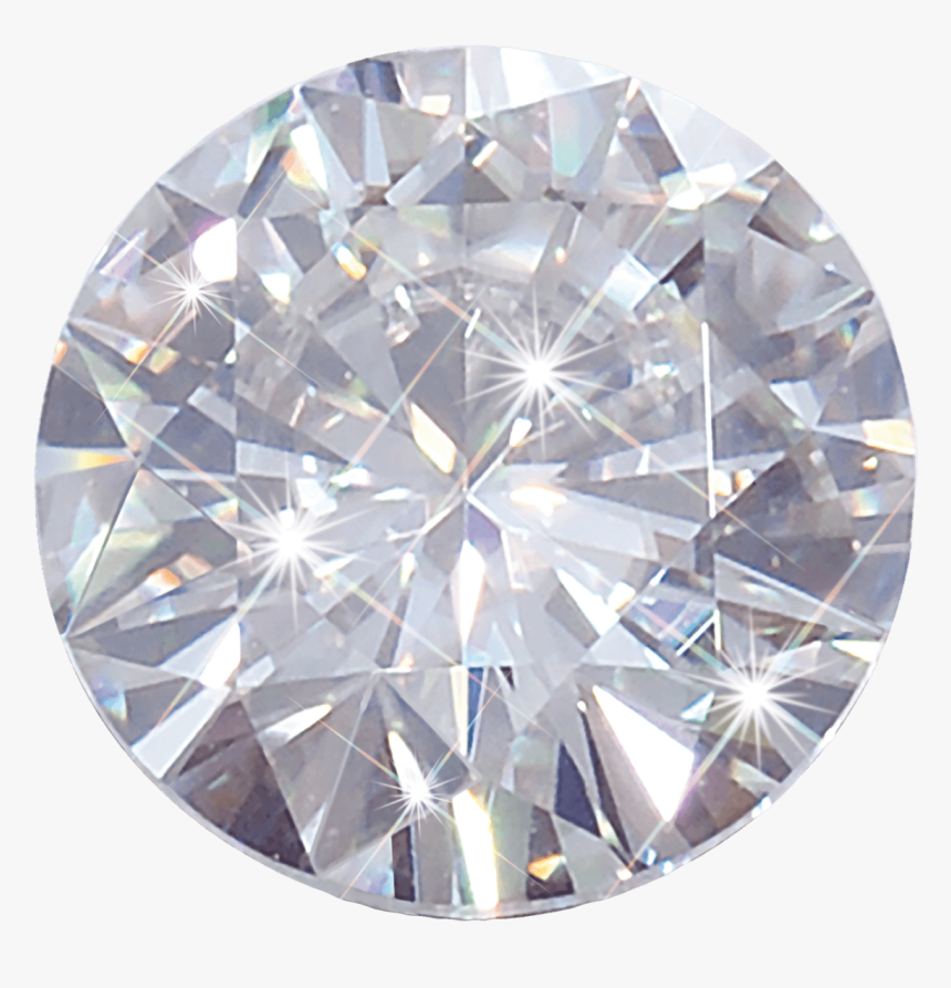 Round White Diamond - Transparent Diamond Png, Png Download, Free Download