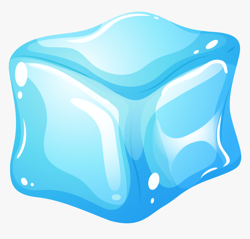 Ice Cube Blue Clip Art Web Clipart - Clipart Ice Cube Png, Transparent Png, Free Download