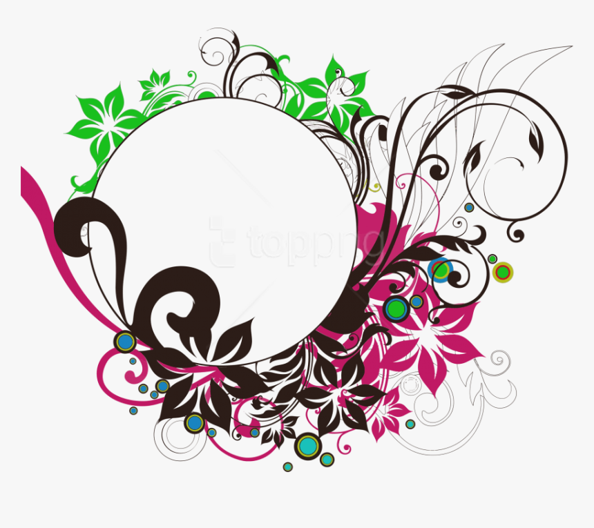 Free Png Floral Round Frame Png - Transparent Circle Design Png, Png Download, Free Download