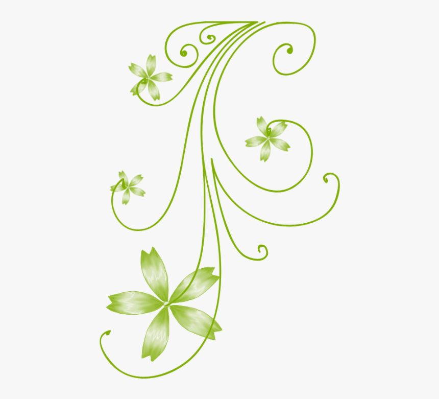 Desktop Wallpaper Clip Art - Transparent Green Swirl Background, HD Png Download, Free Download
