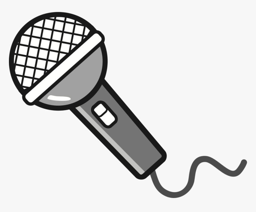 Microphone,sports Equipment,line - Mic Clipart, HD Png Download, Free Download