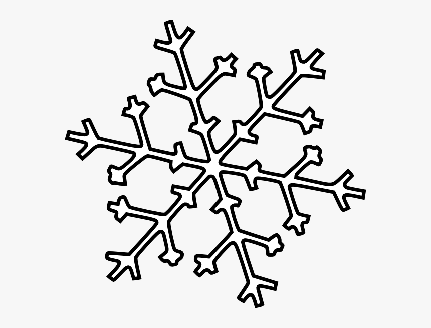 Clipart Snowflake Outline, HD Png Download, Free Download