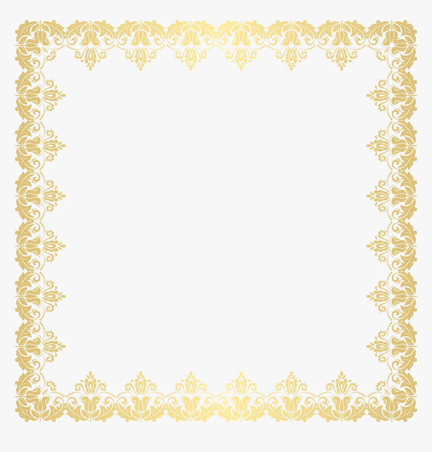 Deco Border Frame Transparent, HD Png Download, Free Download