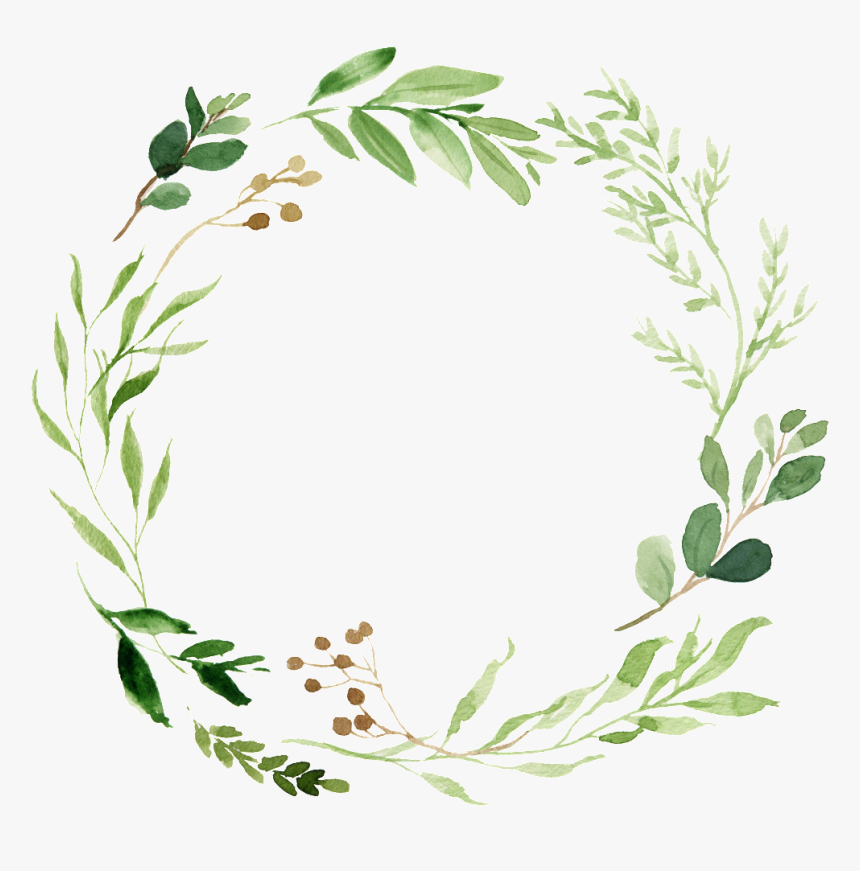 Transparent Green Garland Png - Baby Shower Templates Woodland, Png Download, Free Download