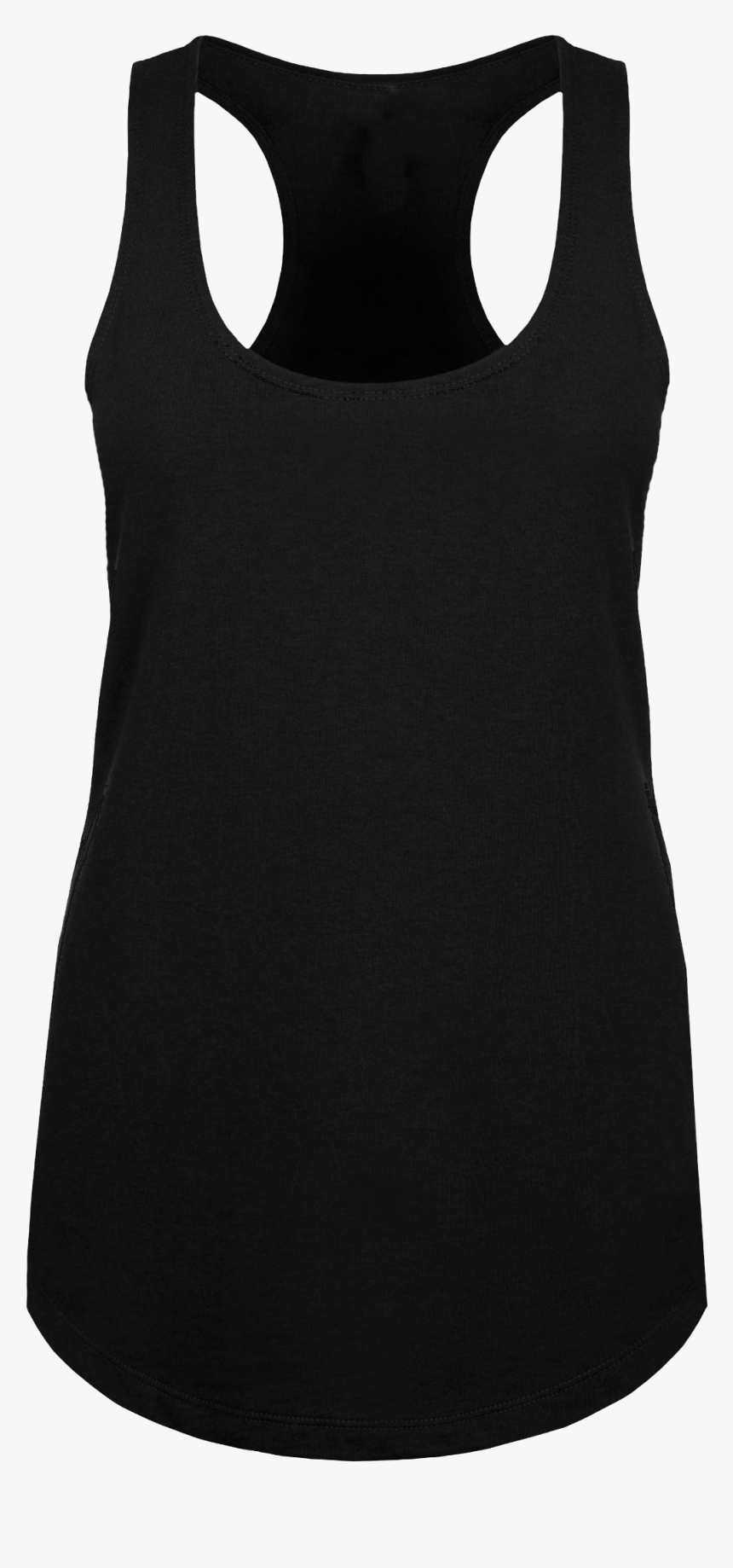 Womens Blank Black Tank Top Front And Back, HD Png Download, Free Download