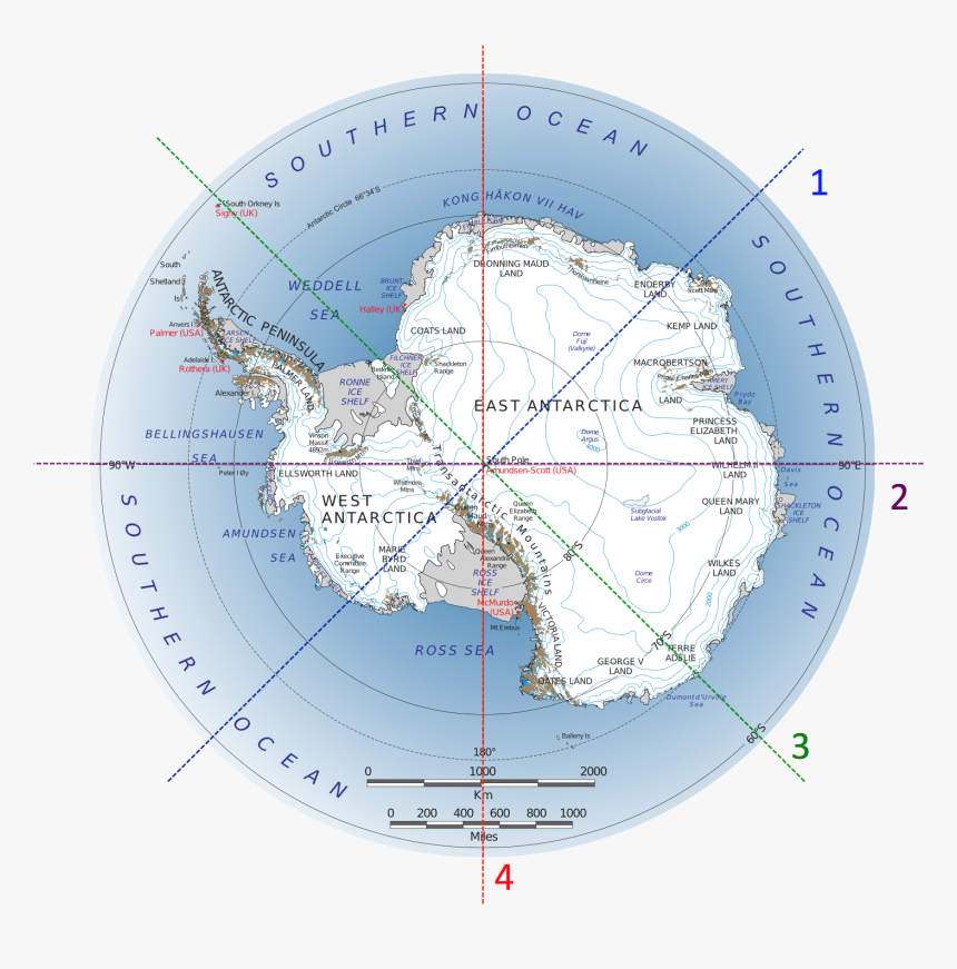 Map Of Antarctica, HD Png Download, Free Download