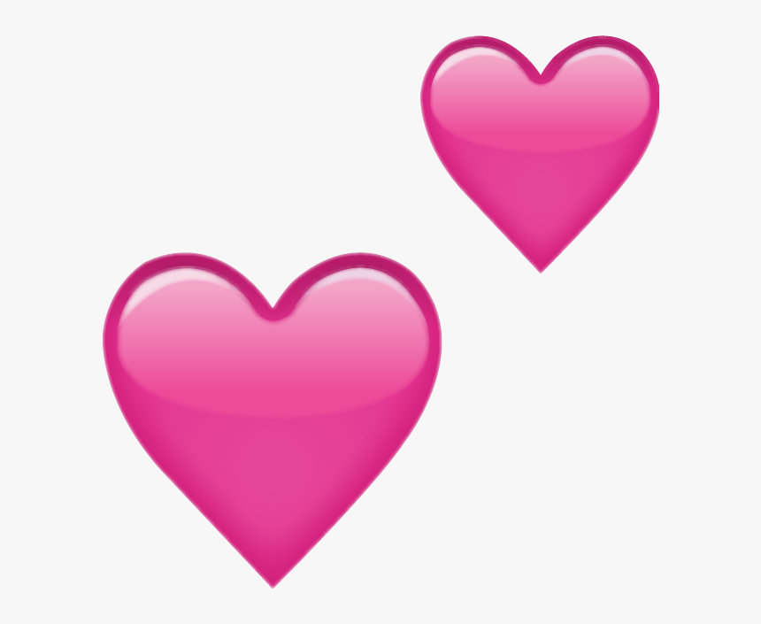 Pink Love Heart Emoji, HD Png Download, Free Download