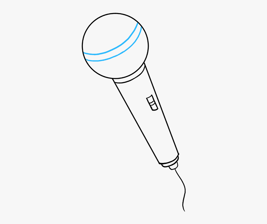 Clip Art Drawing Of A Microphone - Microphone Drawings Easy, HD Png Download, Free Download