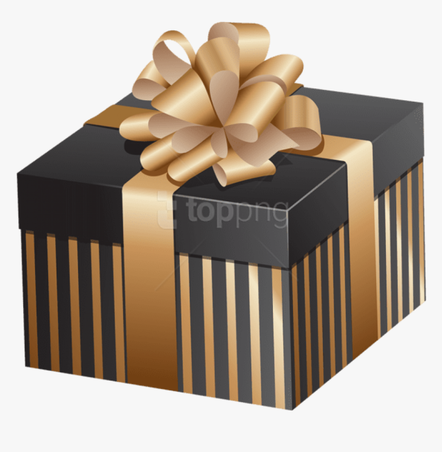 Transparent Birthday Presents Clipart - Black Gift Box Png, Png Download, Free Download