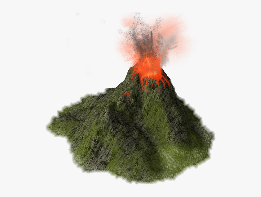 Volcano Png - Erupting Volcano Transparent Background, Png Download, Free Download