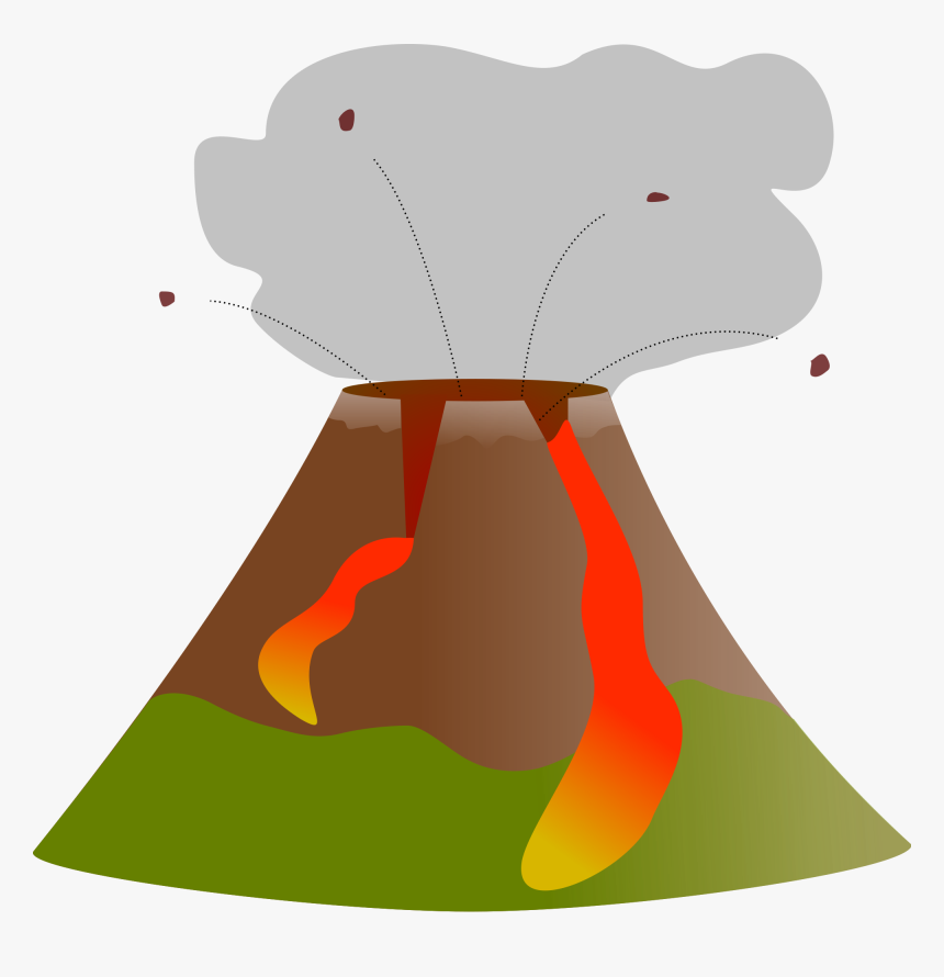 File - Volcano - Svg - Wikimedia Commons - Transparent Volcano Clipart Png, Png Download, Free Download