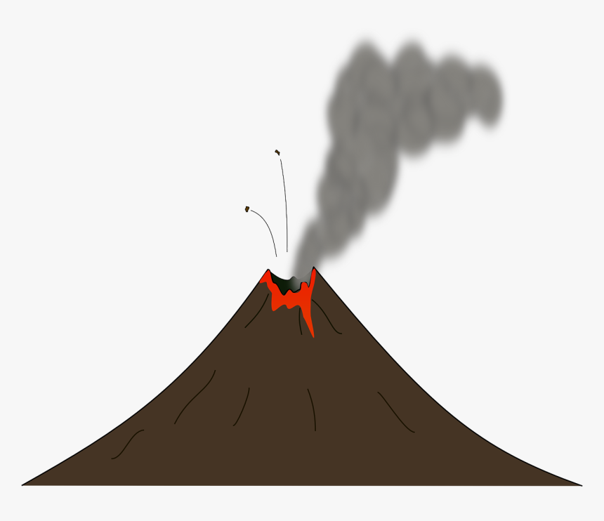 Volcano Erupting Clipart Gif, HD Png Download, Free Download