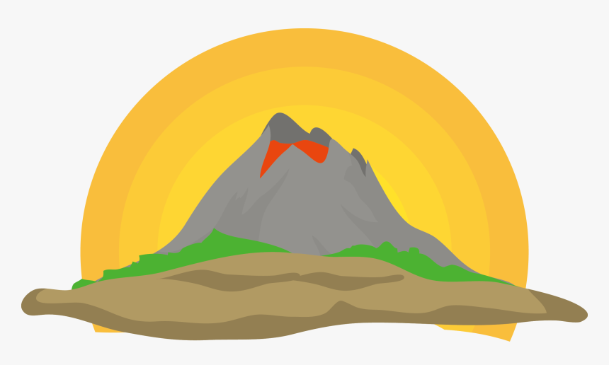 Mountains Clipart Volcano - Volcano Vector Png, Transparent Png, Free Download