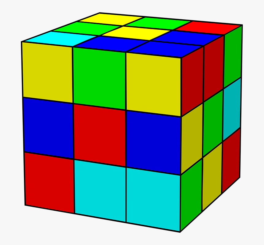 Rubik"s Cube, Rubik, Cube, Rubik"s, Toy, Brainteaser - Cube Clipart, HD Png Download, Free Download