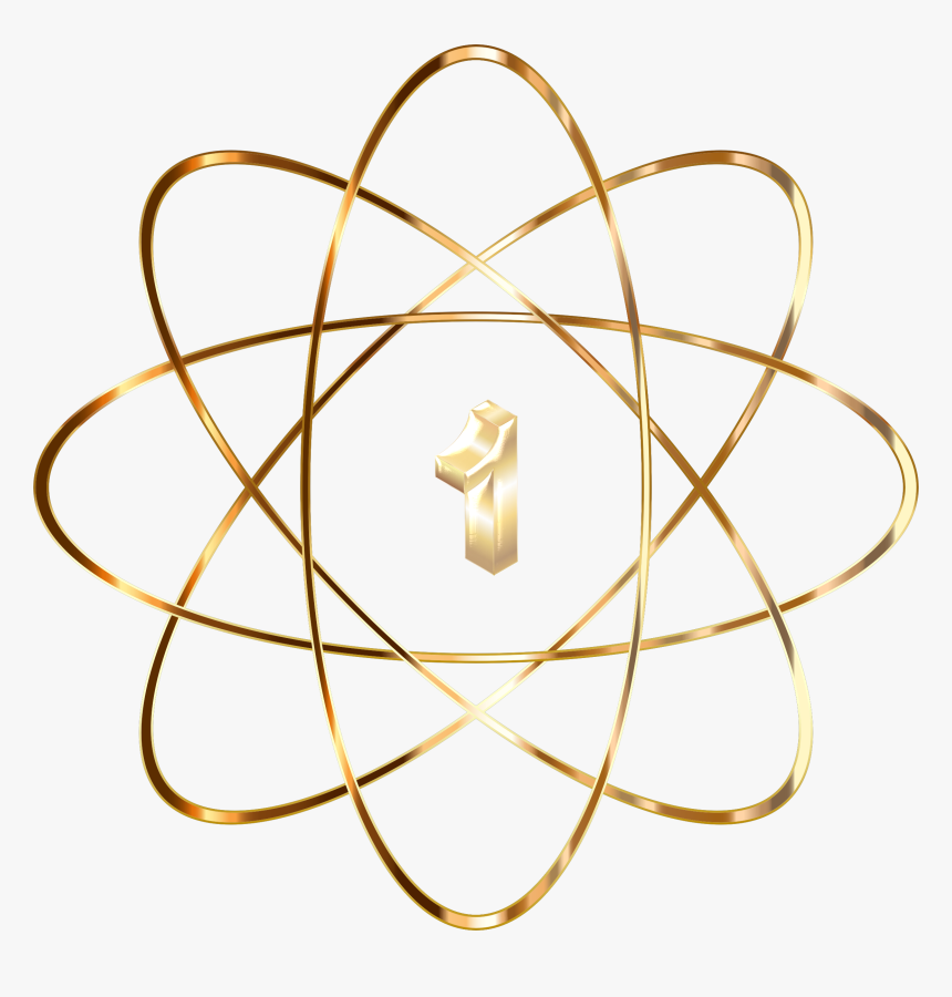 Gold No Icons Png - Transparent Background Atom Png, Png Download, Free Download