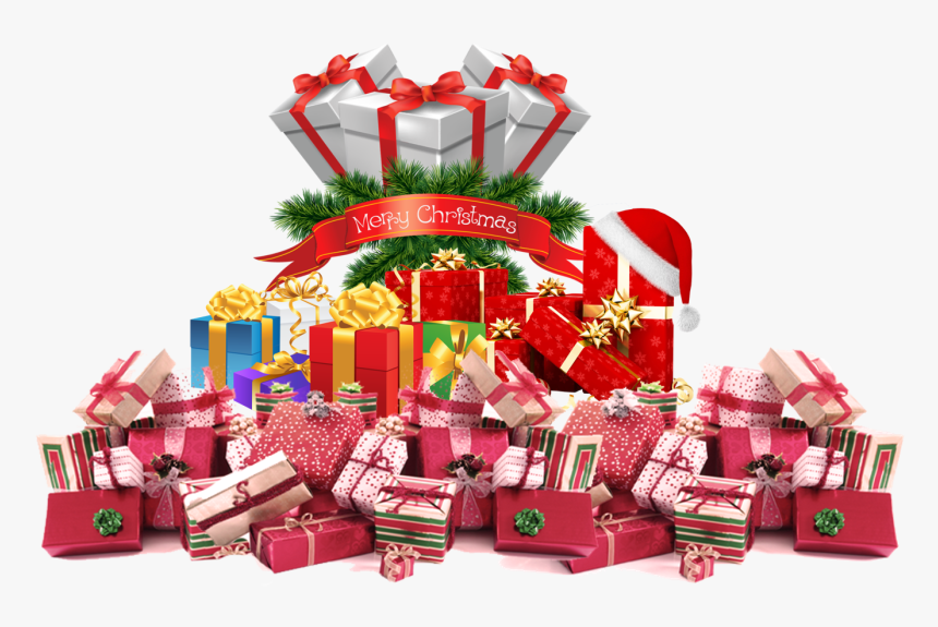 Pile Of Christmas Presents Png - Gift Basket, Transparent Png, Free Download