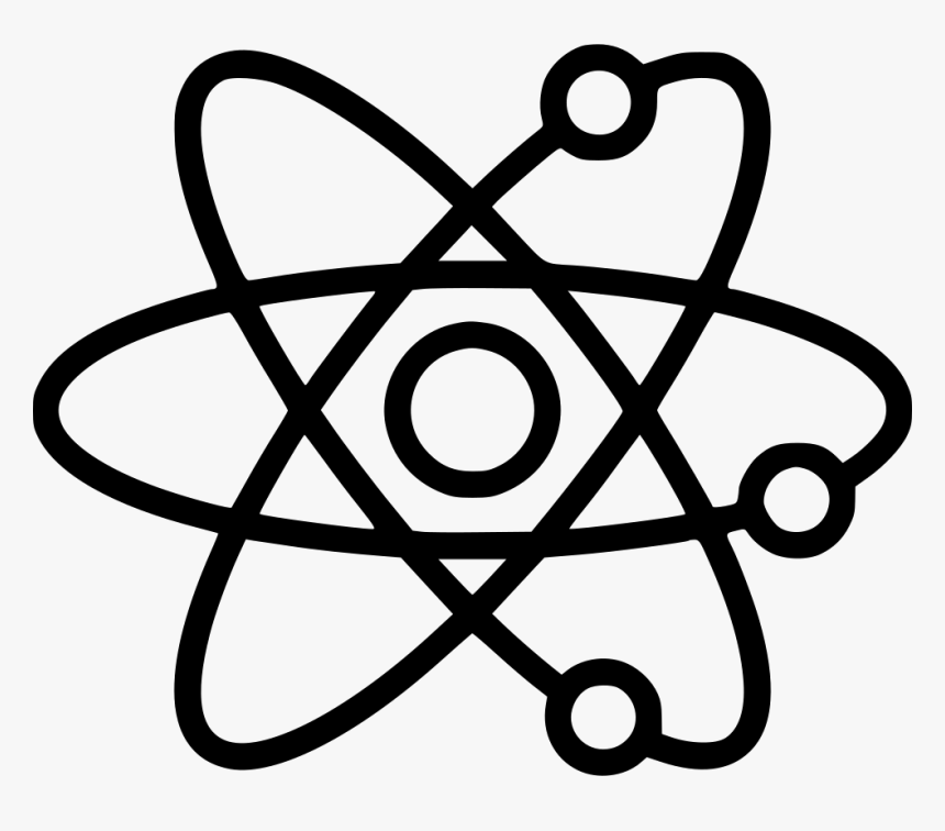 Atom - Science Black And White Clip Art, HD Png Download, Free Download