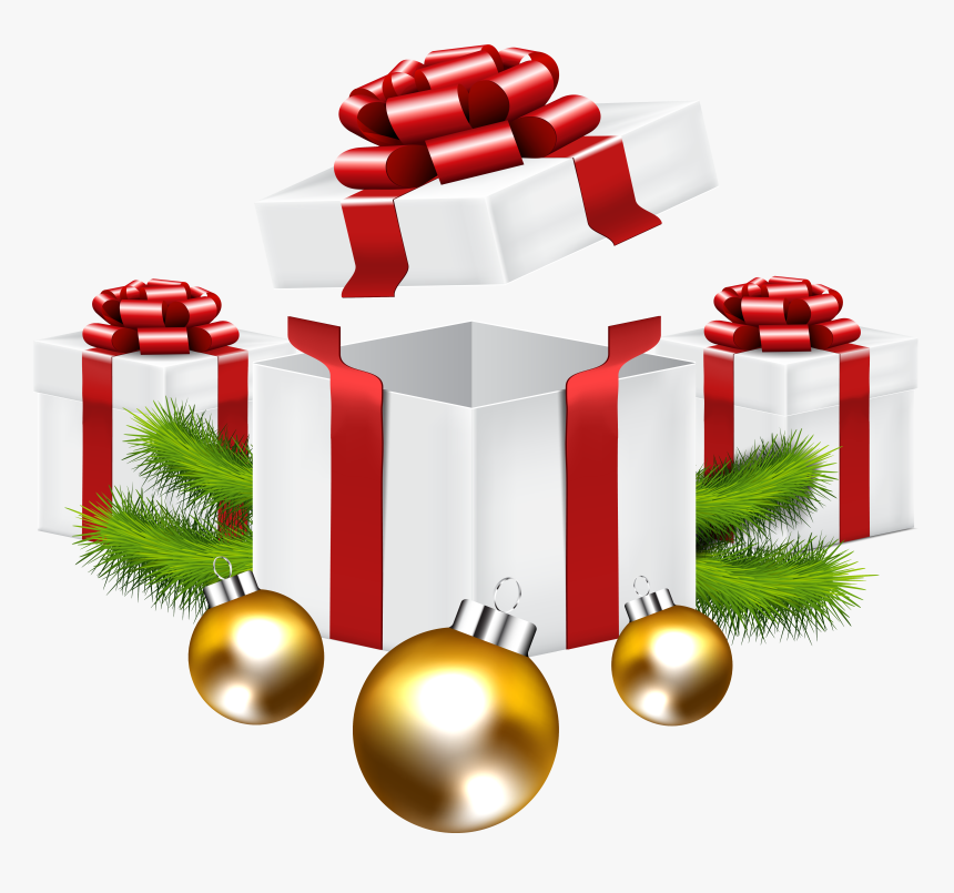 Png Tree With Presents - Open Box Gift Illustration, Transparent Png, Free Download