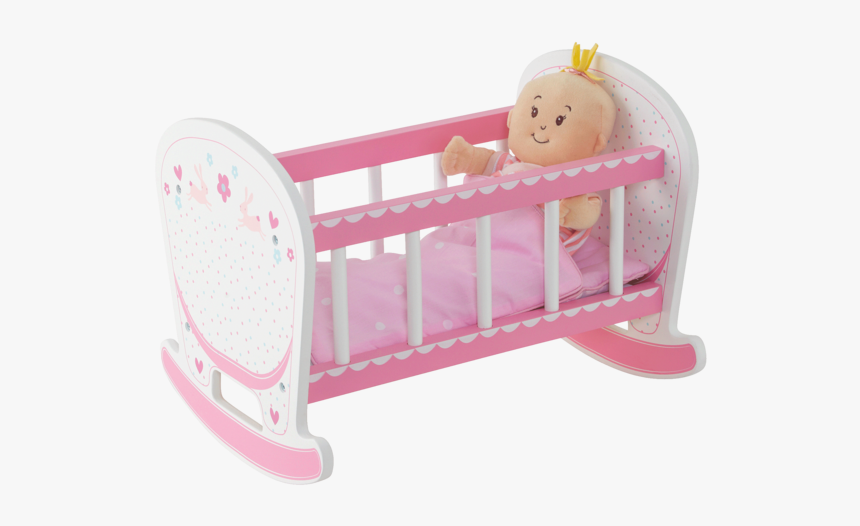 Baby Playing Bed Doll Crib Clip Art Hd Png Download Kindpng