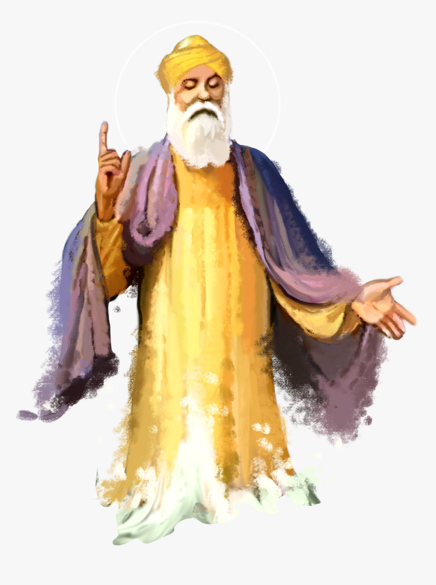 Guru Nanak Devi Ji Png Clipart - Guru Nanak Dev Ji Png, Transparent Png, Free Download