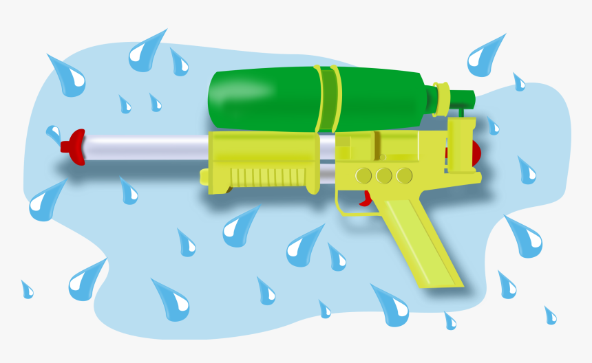 Transparent Rifle Clipart - Water Gun Clipart, HD Png Download, Free Download
