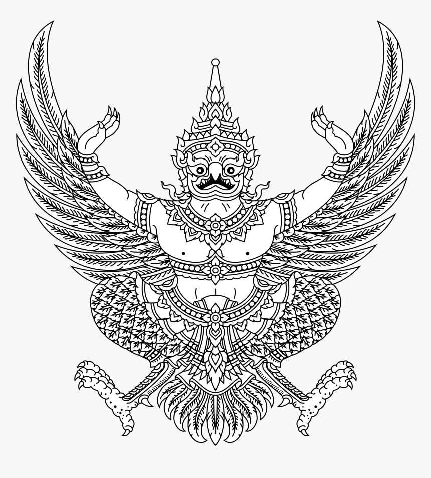 Clip Art Pin By On Pinterest - Sak Yant Garuda, HD Png Download, Free Download