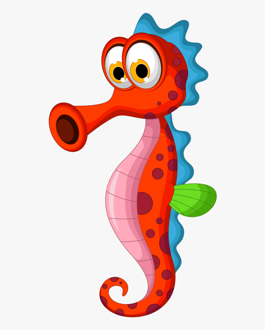 Water Animals Clipart - Cartoon Sea Creature Clipart, HD Png Download, Free Download