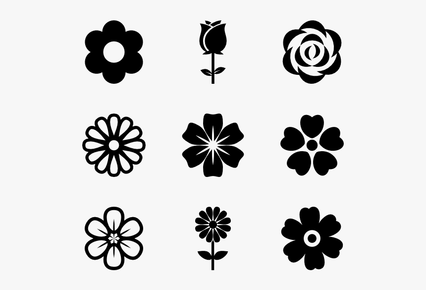 Clip Art Flower Vector - Flower Vector Icon Free, HD Png Download, Free Download