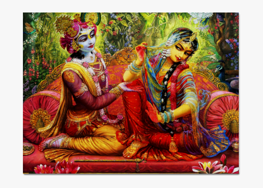 Krishna Lila Radha Holi Hq Image Free Png Clipart - Radha Krishna Holi Paintings, Transparent Png, Free Download