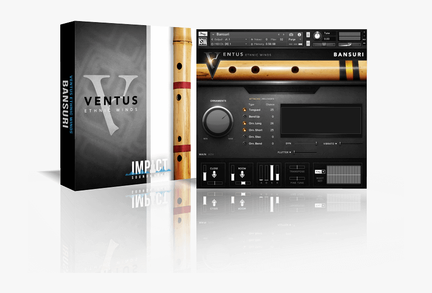 Ventus Ethnic Winds - Impact Soundworks Ventus Ethnic Winds Bansuri, HD Png Download, Free Download