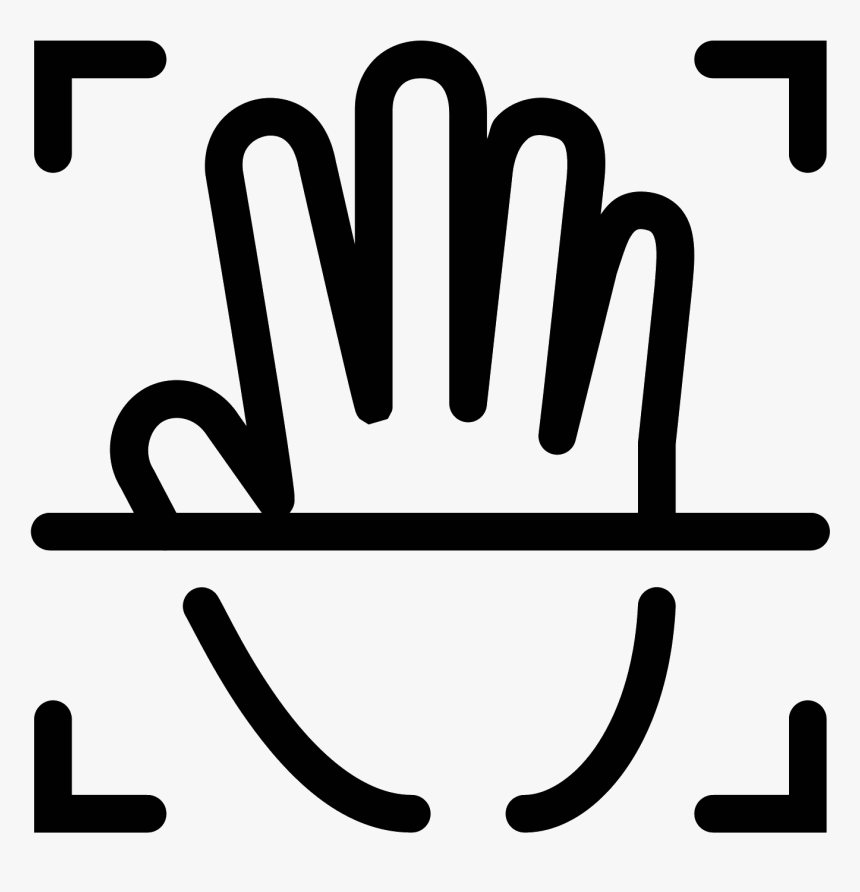 Transparent Scanner Clipart - Hand Open Icon Png, Png Download, Free Download