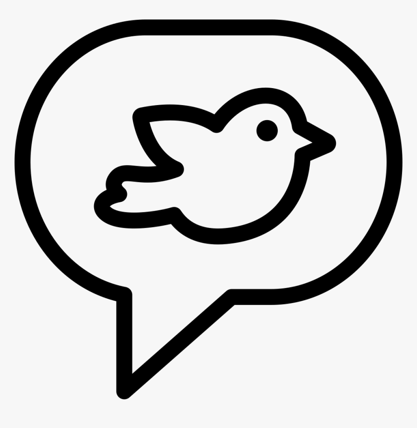 Thin Tweet Message Twitter - Twitter Message Icon Png, Transparent Png, Free Download