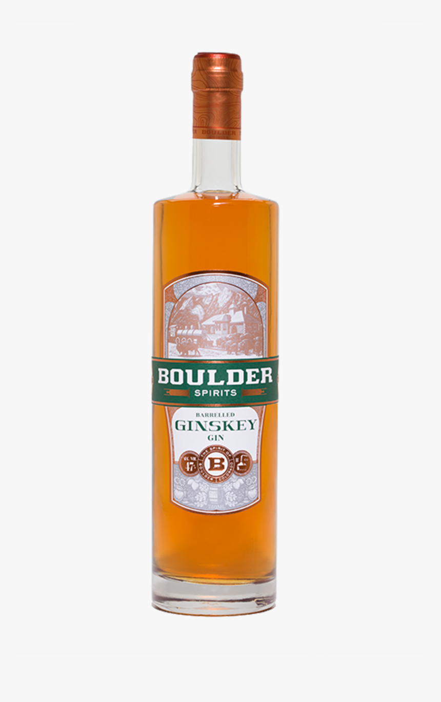 Boulder Ginskey Barrel Aged Gin - Bottle, HD Png Download, Free Download