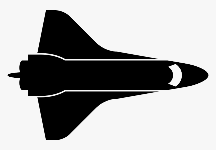 Transparent Space Ship Png - Space Shuttle Silhouette Vector, Png Download, Free Download