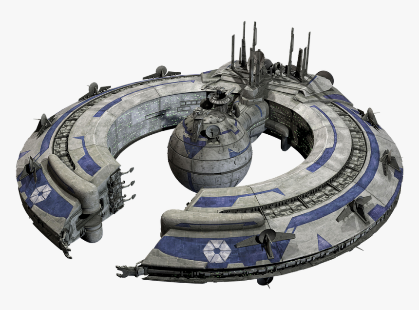Spaceship, Model, Isolated, Space Ship Model - Star Wars Separatist Control Ship, HD Png Download, Free Download