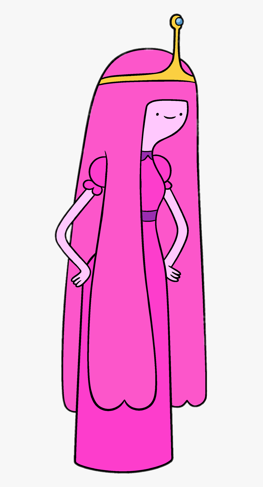 Adventure Time Princess Bubblegum Looking Down Transparent - Adventure Time Princess Bubblegum Png, Png Download, Free Download